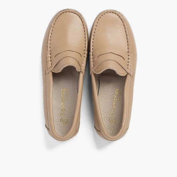 Zapatos Comunión<Pisamonas Mocasines Niño Piel Antifaz