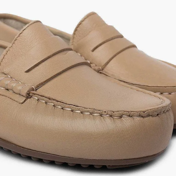 Zapatos Comunión<Pisamonas Mocasines Niño Piel Antifaz