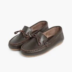 Zapatos Comunión<Pisamonas Mocasines Niño Piel Lazo