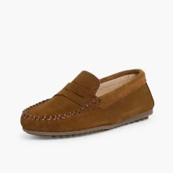 Zapatos Comunión<Pisamonas Mocasines Niño Serraje Antifaz