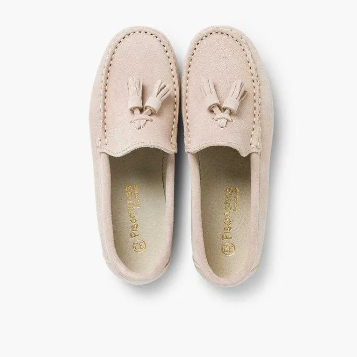 Zapatos Comunión<Pisamonas Mocasines Niño Serraje Con Borlas