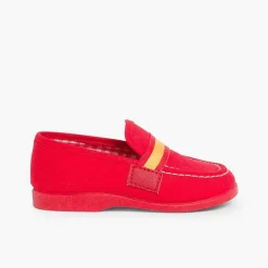 Mocasines<Pisamonas Mocasines Niño Tela Bandera Espana