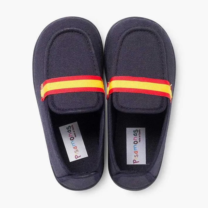 Mocasines<Pisamonas Mocasines Niño Tela Bandera Tallas Altas