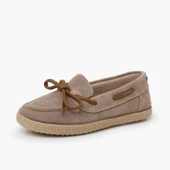 Zapatos Comunión<Pisamonas Mocasines Serraje Cordon Suela Yute