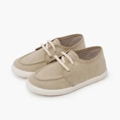 Zapatos Comunión<Pisamonas Náuticos Lona Eco Piso Blanco