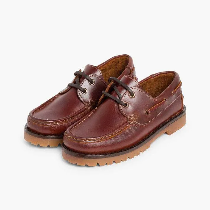 Zapatos Colegiales<Pisamonas Náuticos Niño Cordones