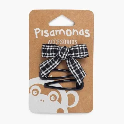 Para El Pelo<Pisamonas Pack Horquillas Y Lazo Pico Pato Tartan