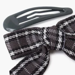 Para El Pelo<Pisamonas Pack Horquillas Y Lazo Pico Pato Tartan