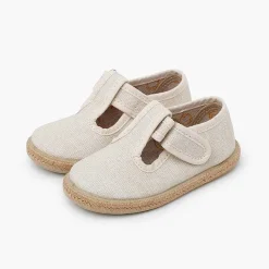 Zapatos Comunión<Pisamonas Pepitos Algodon Ecologico Suela Yute