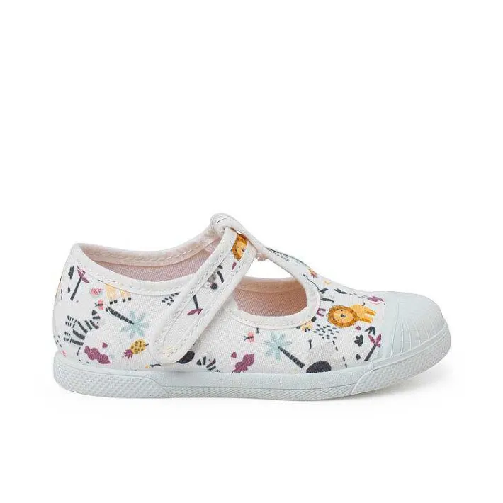 Zapatillas<Pisamonas Pepitos Estampado Puntera Goma Cierre Adherente Color Animales