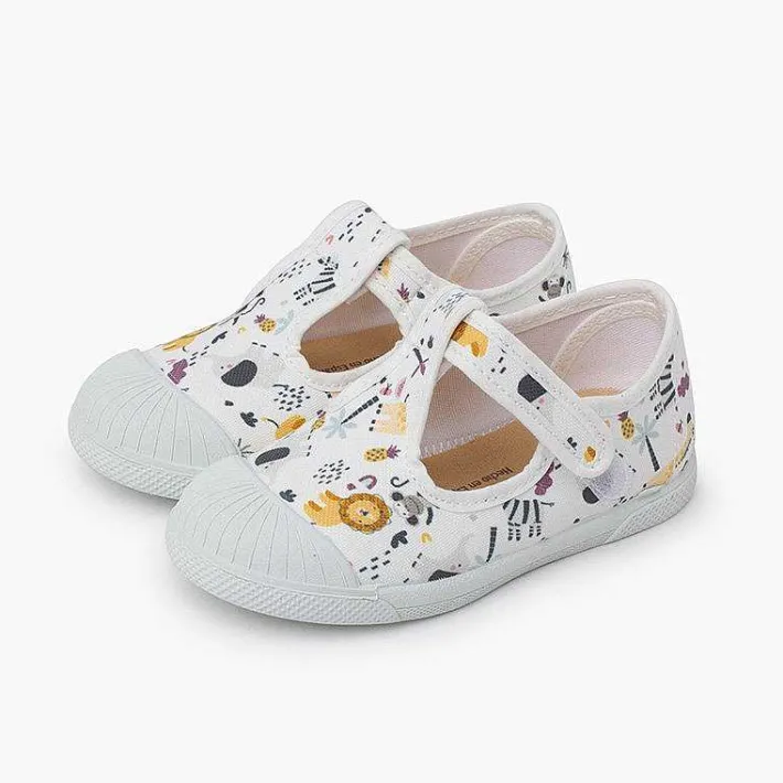 Zapatillas<Pisamonas Pepitos Estampado Puntera Goma Cierre Adherente Color Animales