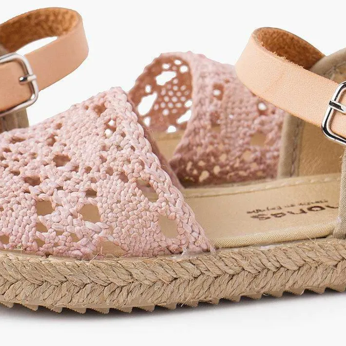 Sandalias<Pisamonas Sandalia Alpargata Macrame Niña Con Hebilla