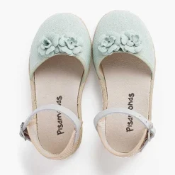 Sandalias<Pisamonas Sandalia Alpargata Niña Flores Correa Piel
