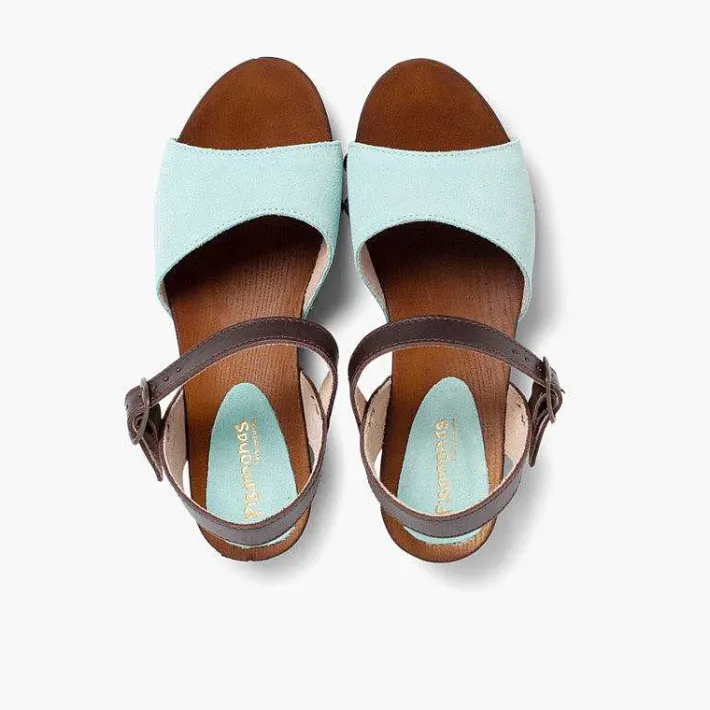 Sandalias<Pisamonas Sandalia Niña Y Mujer Serraje Suela Tipo Madera