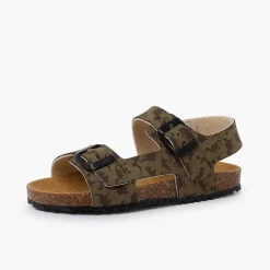 Sandalias<Pisamonas Sandalias Bio Unisex Hebillas Dinosaurios Color Kaki