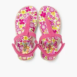 Sandalias<Pisamonas Sandalias De Dedo Niña Lona Tira Adherente