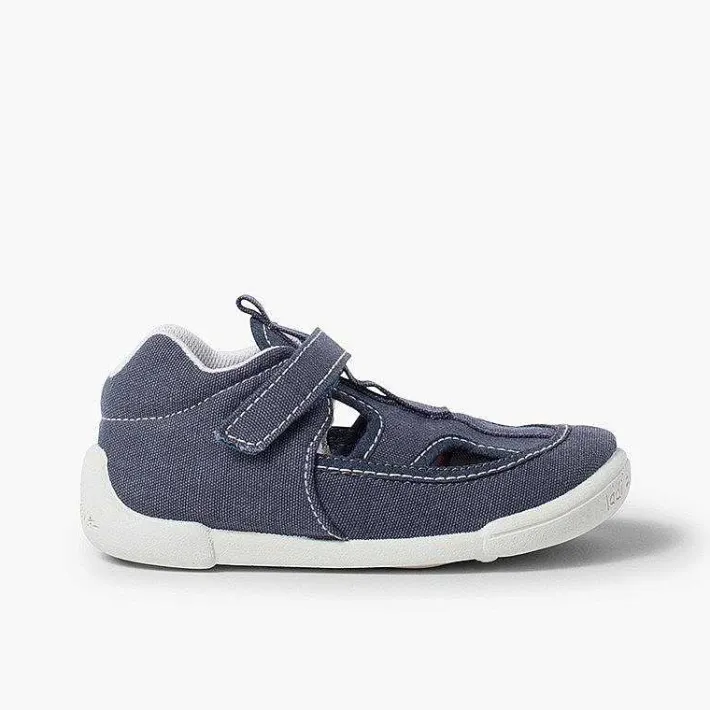 Sandalias<Pisamonas Sandalias Lona Niño Con Tira Adherente