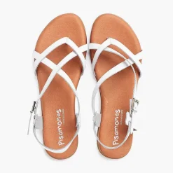 Sandalias<Pisamonas Sandalias Mujer Dedo Piel Tiras Cruzadas