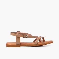 Sandalias<Pisamonas Sandalias Mujer Dedo Piel Tiras Cruzadas