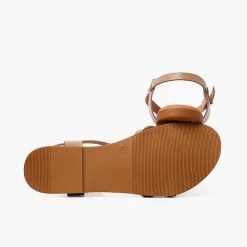 Sandalias<Pisamonas Sandalias Mujer Dedo Piel Tiras Cruzadas