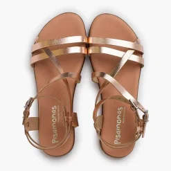 Sandalias<Pisamonas Sandalias Mujer Metalizadas Piel Con Pulsera
