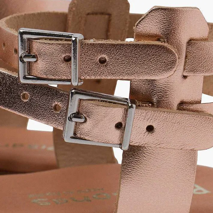 Sandalias<Pisamonas Sandalias Mujer Metalizadas Piel Con Pulsera