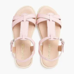 Sandalias<Pisamonas Sandalias Niña De Piel Suave Con Tira Central Trenzada