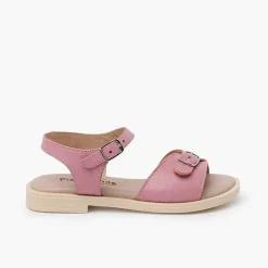 Sandalias<Pisamonas Sandalias Niña En Piel. Pala Hebilla