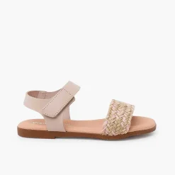 Sandalias<Pisamonas Sandalias Niña En Yute. Pala Con Tira Adherente