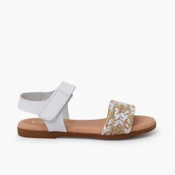 Sandalias<Pisamonas Sandalias Niña En Yute. Pala Con Tira Adherente