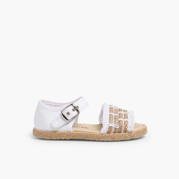 Sandalias<Pisamonas Sandalias Niña Flecos Tipo Alpargata