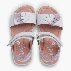 Sandalias<Pisamonas Sandalias Niña Hojas Cierre Adherente Color Blanco