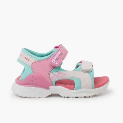 Sandalias<Pisamonas Sandalias Niña Lona Doble Cierre Biomecanics Color Rosa