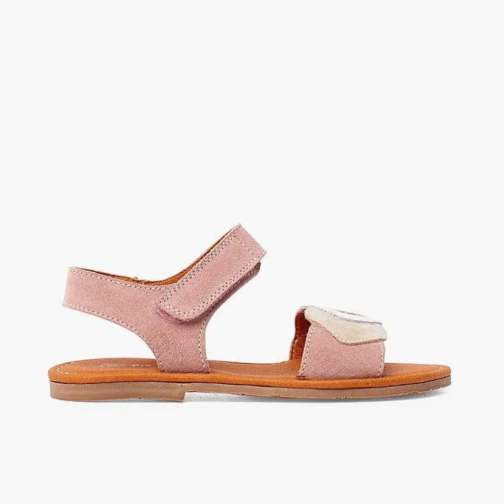 Sandalias<Pisamonas Sandalias Niña Multicolor De Serraje Con Cierre Adherente