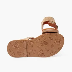 Sandalias<Pisamonas Sandalias Niña Multicolor De Serraje Con Cierre Adherente