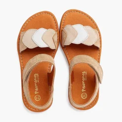 Sandalias<Pisamonas Sandalias Niña Multicolor De Serraje Con Cierre Adherente