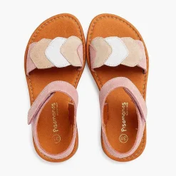 Sandalias<Pisamonas Sandalias Niña Multicolor De Serraje Con Cierre Adherente