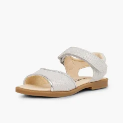 Sandalias<Pisamonas Sandalias Niña Piel Grabada Brillante Tira Adherente