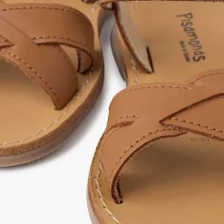 Sandalias<Pisamonas Sandalias Niña Piel Lisa Cruzada