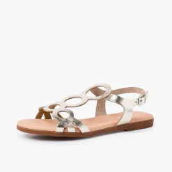Sandalias<Pisamonas Sandalias Niña Y Mujer De Piel Cierre Hebilla