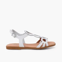 Sandalias<Pisamonas Sandalias Niña Y Mujer De Piel Cierre Hebilla