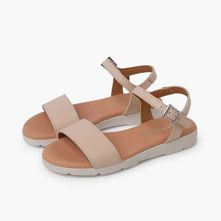 Sandalias<Pisamonas Sandalias Niña Y Mujer En Piel Con Plantilla De Gel
