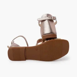 Sandalias<Pisamonas Sandalias Niña Y Mujer En Piel Con Tiras Y Talonera