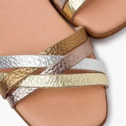 Sandalias<Pisamonas Sandalias Niña Y Mujer En Piel Con Tiras Y Talonera