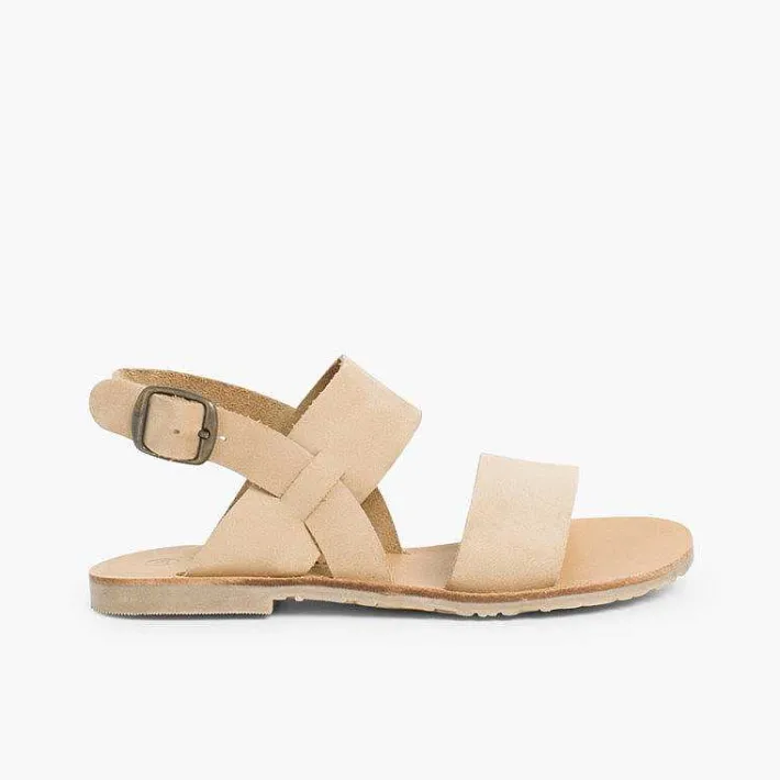 Sandalias<Pisamonas Sandalias Niña Y Mujer Nobuck Tiras Anchas