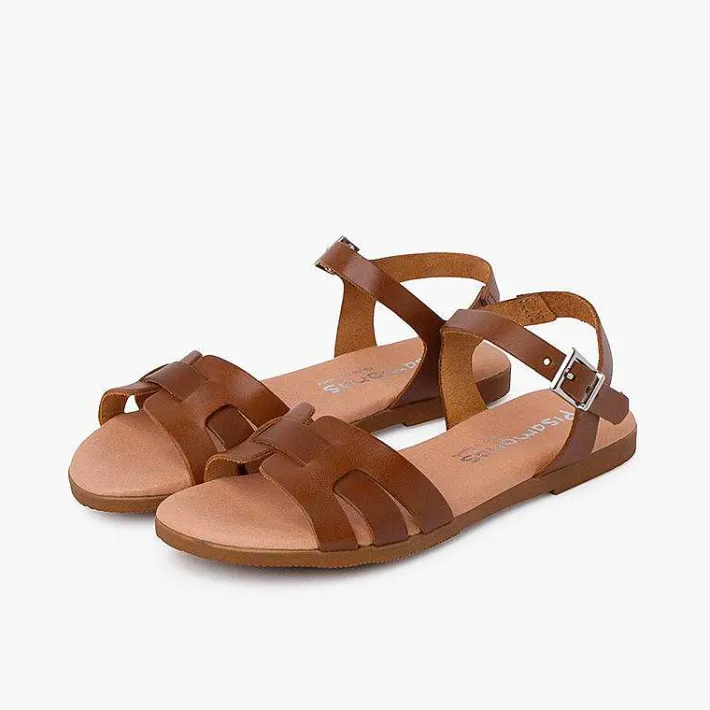 Sandalias<Pisamonas Sandalias Niña Y Mujer Pala Romana Piel