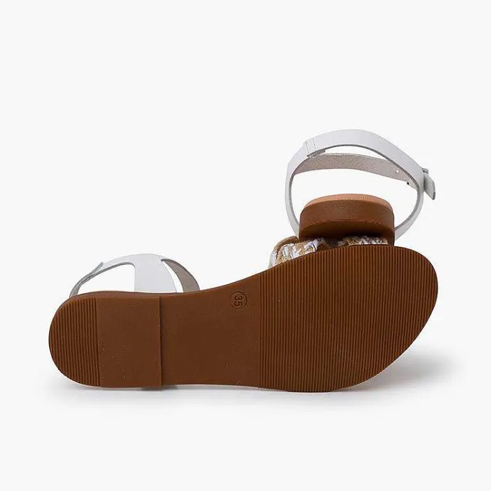Sandalias<Pisamonas Sandalias Niña Y Mujer. Tira De Yute Cruzada En La Pala