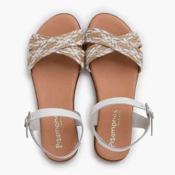 Sandalias<Pisamonas Sandalias Niña Y Mujer. Tira De Yute Cruzada En La Pala