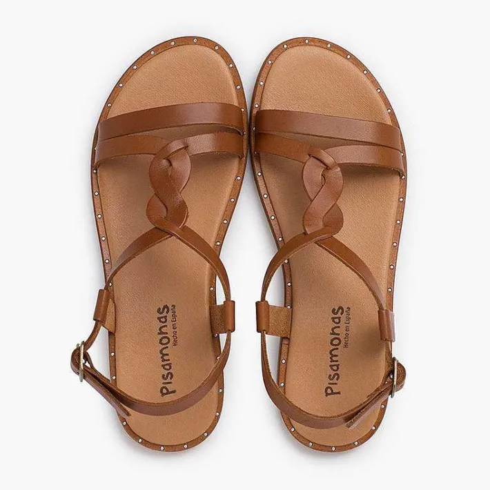 Sandalias<Pisamonas Sandalias Niña Y Mujer Tira Central Trenza