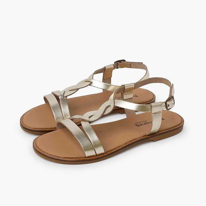 Sandalias<Pisamonas Sandalias Niña Y Mujer Tira Central Trenza